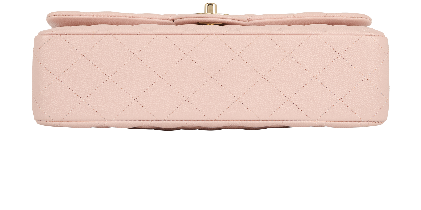 Medium Classic Double Flap, &pound;7,100, Handbags, Pink, Caviar Leather, Top view